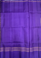 VSF1214 - yellow with violet color body , violet color pallu,blouse - Pure silk saree