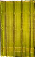 VSF1219 - dark purple color body , olive with violet color pallu,blouse - Pure silk saree