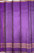 VSF1220 - peacock green color body , violet color pallu,blouse - Pure silk saree