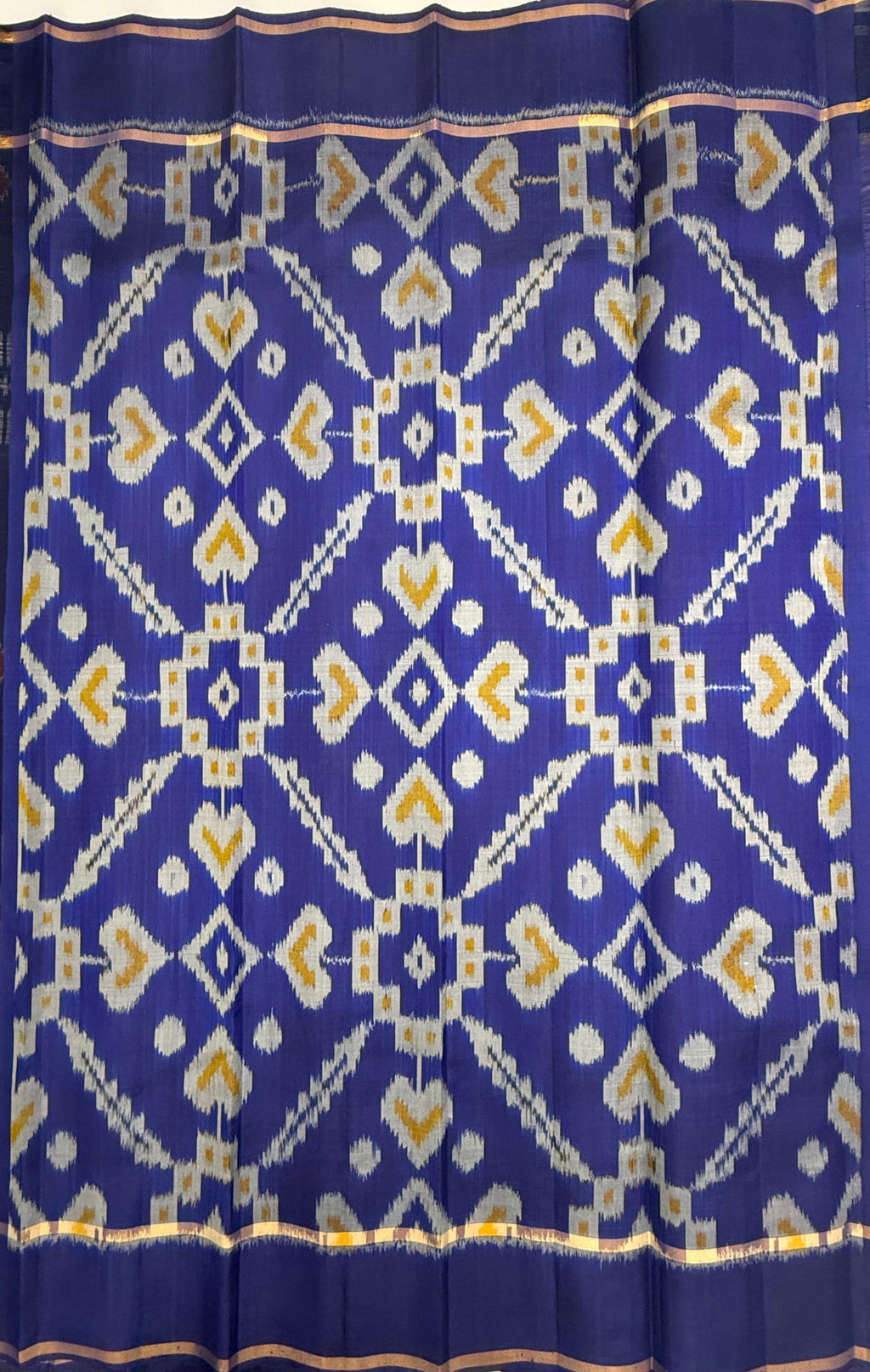 VSF1223 - dark lavender color body , blue color pallu,blouse - Pure silk saree