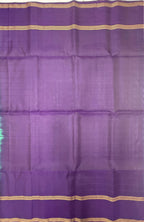 VSF1226 - pastel green color body , violet color pallu,blouse - Pure silk saree