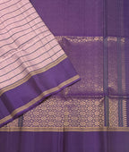 VSF1227 - light lavender color body , violet color pallu,blouse - Pure silk saree