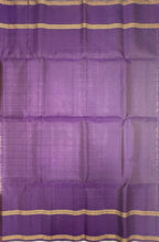VSF1227 - light lavender color body , violet color pallu,blouse - Pure silk saree