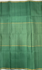 VSF1235 - beige color body , pastel green color pallu,blouse - Pure silk saree