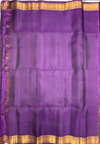 VSF1239 - violet color body , pallu,blouse - Pure silk saree