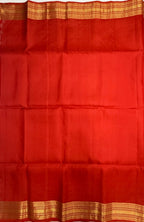 VSF1240 - red color body , pallu,blouse - Pure silk saree