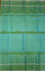 VSBL422 - purple color body , dual green color pallu , blouse - Pure silk saree