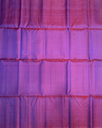 VSBP114 - blue with red color body , pallu,blouse - Pure silk saree