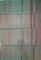 VST324 - baby pink color body , pastel blue color pallu , blouse - Pure silk saree