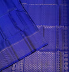 VST322 - royal blue color body , pallu , blouse - Pure silk saree