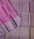 VST3228 - dark lavender color body , light lavender color pallu, blouse - Pure silk saree