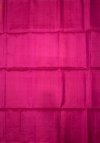 VST329 - yellow color body , rani pink color pallu, blouse - Pure silk saree