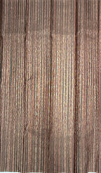 VSBL432 - chocolate brown color body , multi color pallu , blouse - Pure silk saree