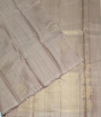 VSBL435 - light peach color body , pallu , blouse - Pure silk saree