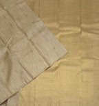 VSBL439 - sandal color body , pallu , blouse - Pure silk saree