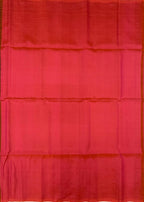 VST332 - dark brown color body , pinkish orange color pallu , blouse - Pure silk saree