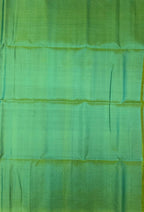VST331 - violet color body , dual green color pallu , blouse - Pure silk saree