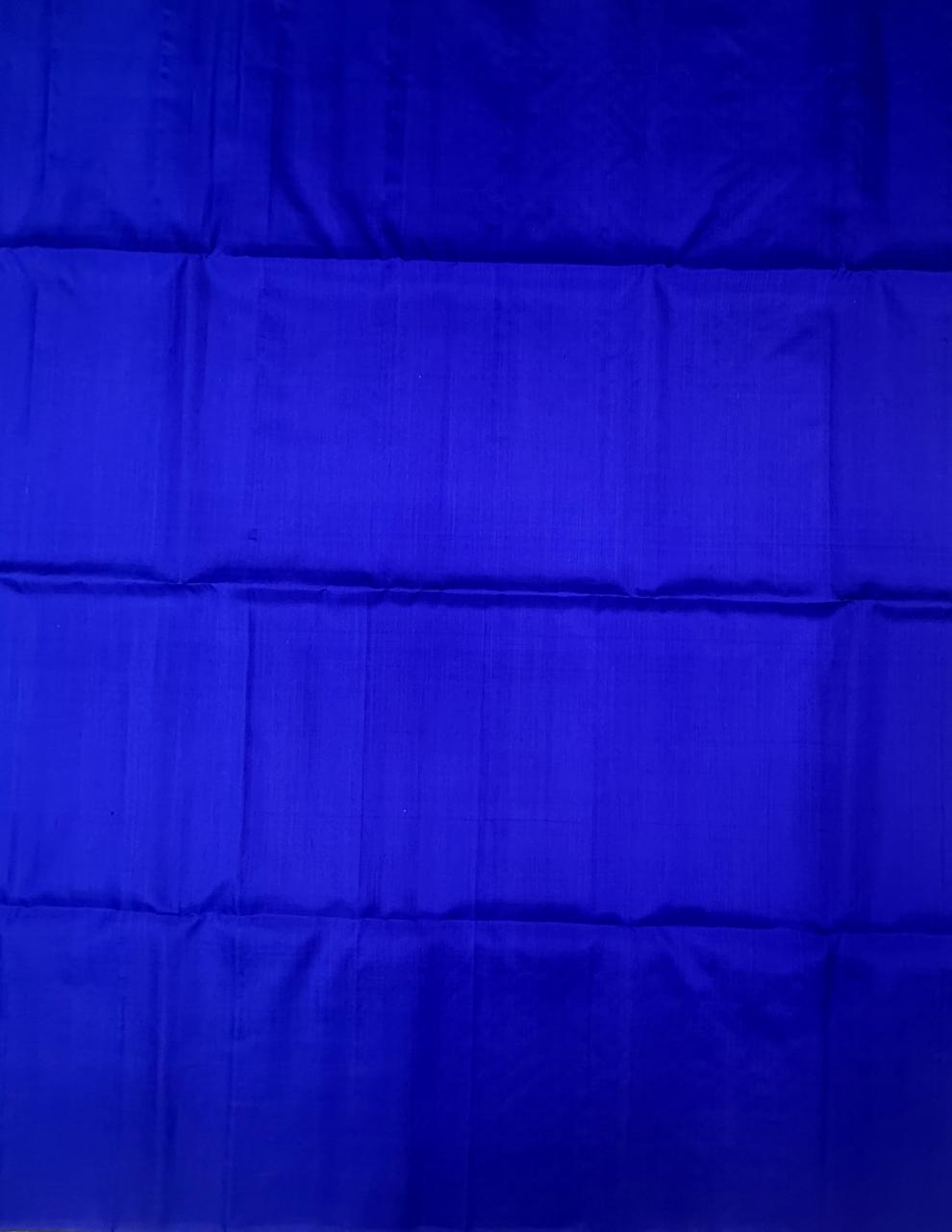 VSF1245 - blue color body , pallu,blouse - Pure silk saree