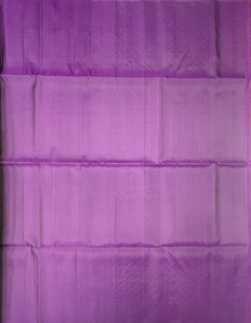 VSF1248 - violet color body , pallu,blouse - Pure silk saree