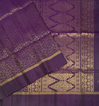 VSA685 - violet color body , pallu , blouse pure silk saree