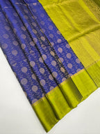 VSM505 - royal blue color body , green color pallu , blouse&nbsp;