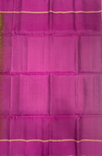 VSM500 - cowdung green color body , purple color pallu , blouse&nbsp;