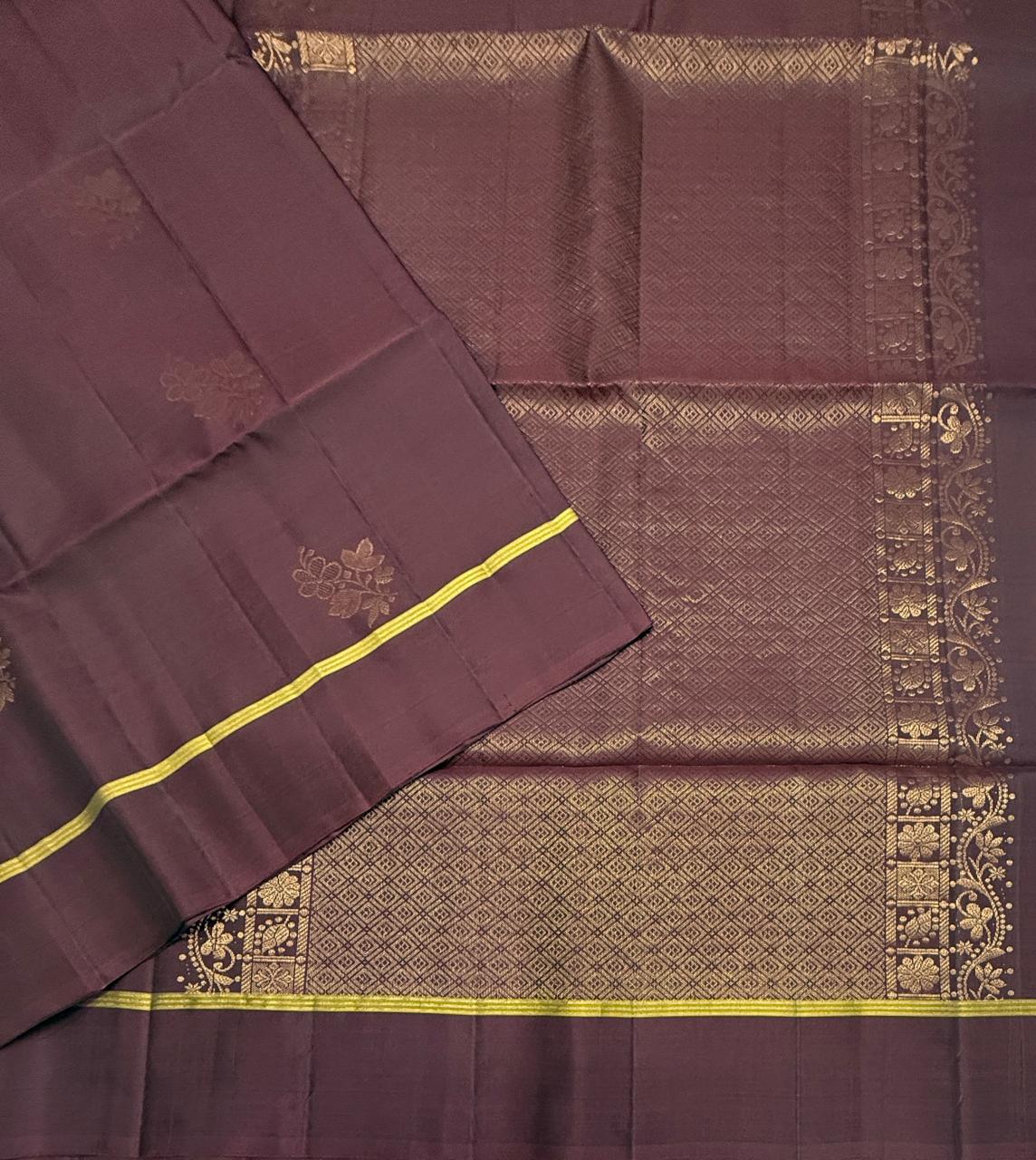 VSM512 - maroon color body , pallu , blouse&nbsp;