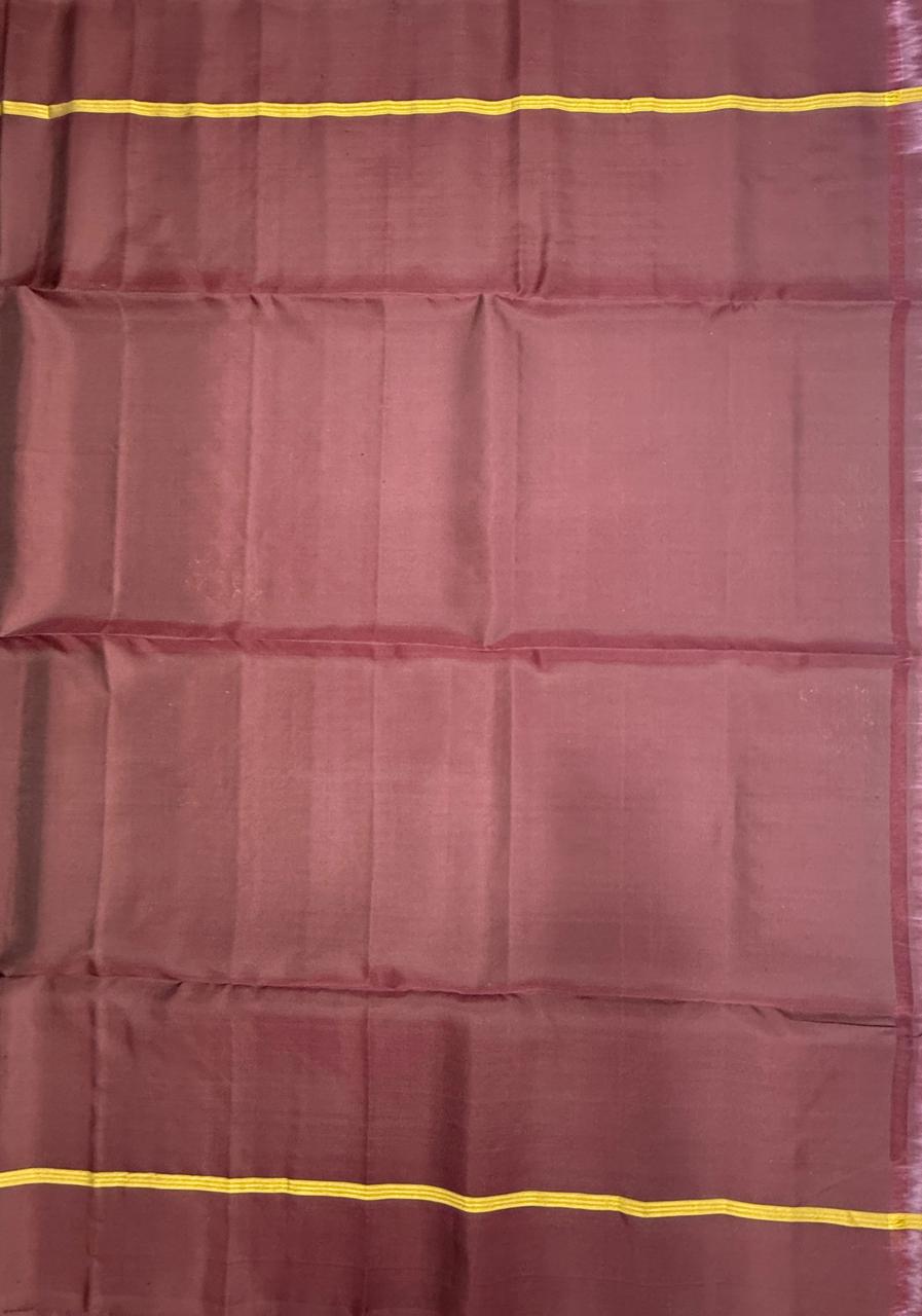 VSM512 - maroon color body , pallu , blouse&nbsp;