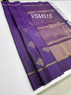 VSM515 - violet color body , pallu , blouse&nbsp;