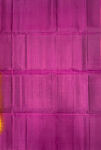 VSM521 - honey brown color body , purple color pallu , blouse.