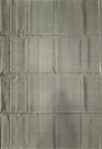 VSM525 - olive green color body , grey color pallu , blouse.