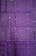VSM529 - turquoise blue color body , violet color pallu , blouse.