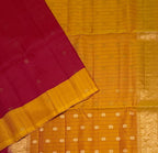 VSM530 - red color body , yellow color pallu , blouse.