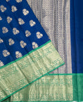 VSAS1427 - ink blue color body, pallu , blouse.