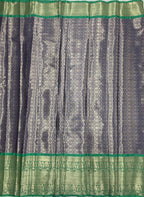 VSAS1427 - ink blue color body, pallu , blouse.