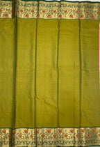 VSAS1478 - dual pink color body, mehandi green color pallu , blouse.