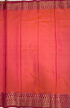 VSAS1480 - honey brown color body, pinkish orange color pallu , blouse.