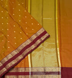 VSAS1487 - honey brown color body, pallu , blouse.
