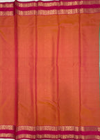 VSAS1492 - dual pink color body, pinkish orange color pallu , blouse.