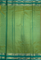 VSAS1501 - mehandi green color body, dual green color pallu , blouse.