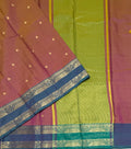 VSAS1503 - dual pink color body, dual green color pallu , blouse.