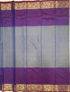 VSAS1507 - dual blue with violet color body, pallu , blouse.