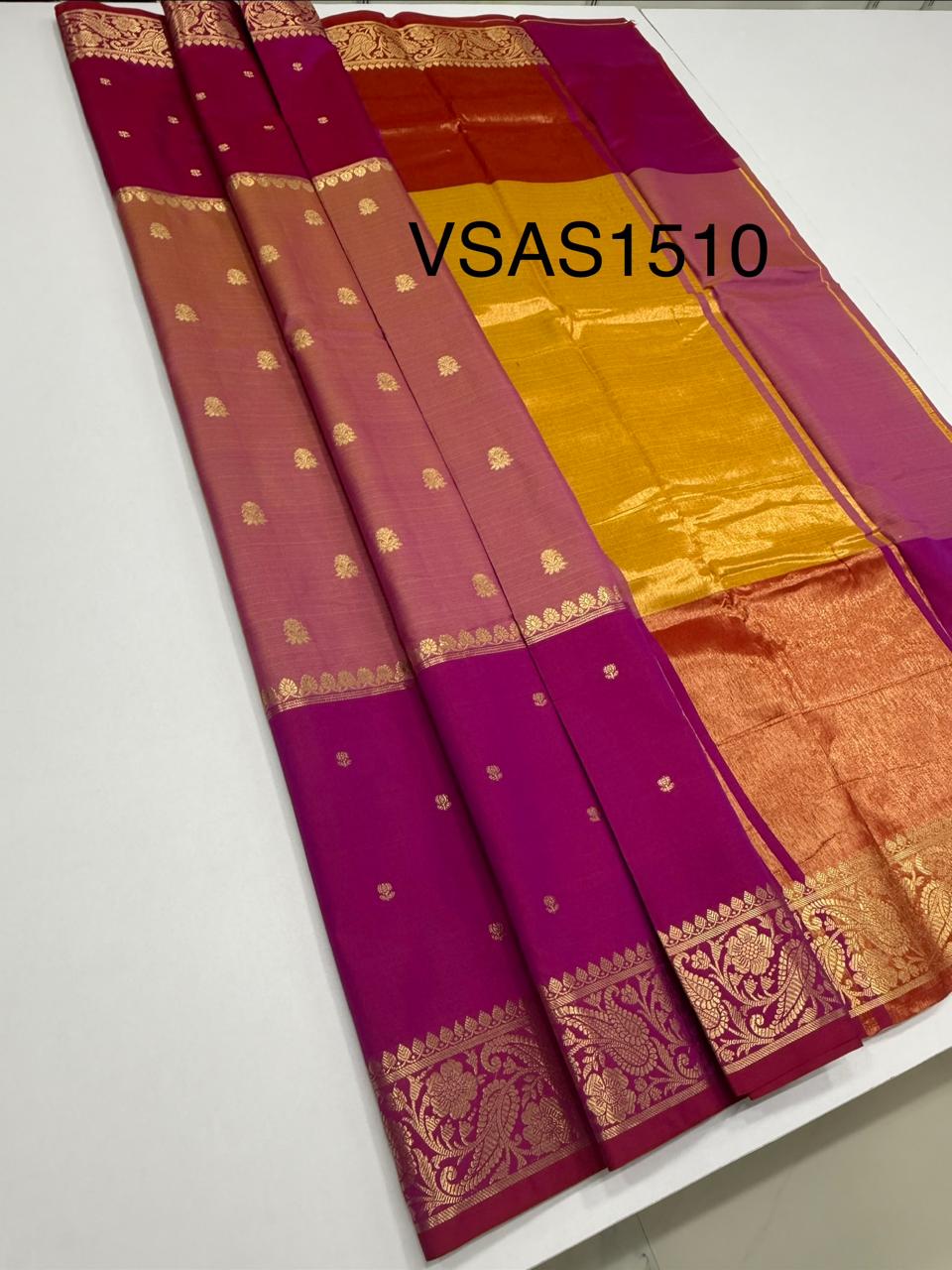 VSAS1510 - dual pink color body, pallu , blouse.