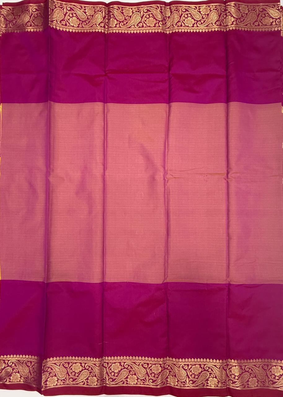VSAS1510 - dual pink color body, pallu , blouse.