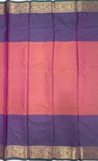 VSAS1515 - dual pink with violet color body, pallu , blouse.