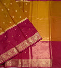 VSAS1522 - honey with rani pink color body, pallu , blouse.