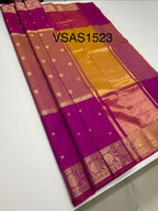 VSAS1523 - dual pink color body, pallu , blouse.