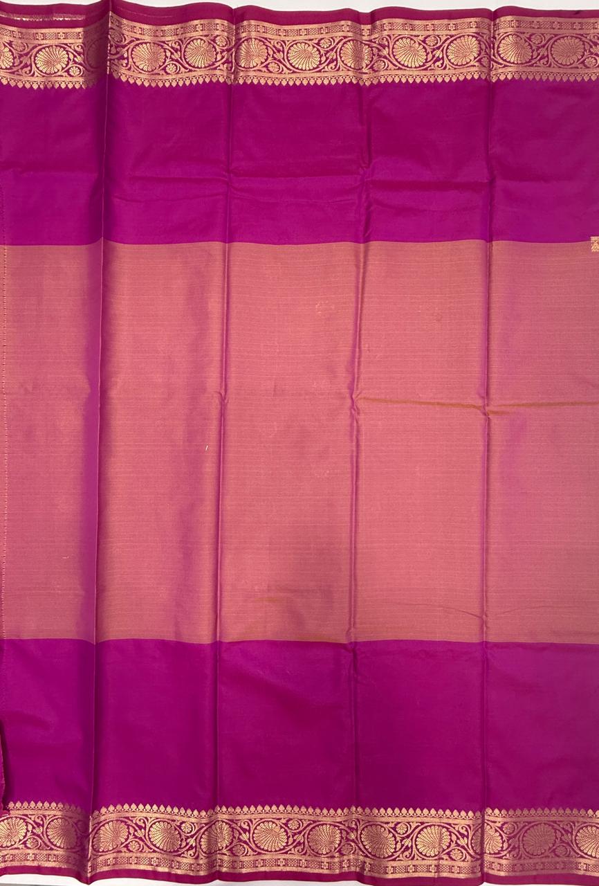 VSAS1523 - dual pink color body, pallu , blouse.
