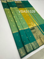 VSAS1529 - dual green color body, pallu , blouse.