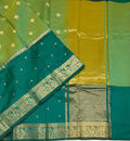 VSAS1533 - dual green color body, pallu , blouse.